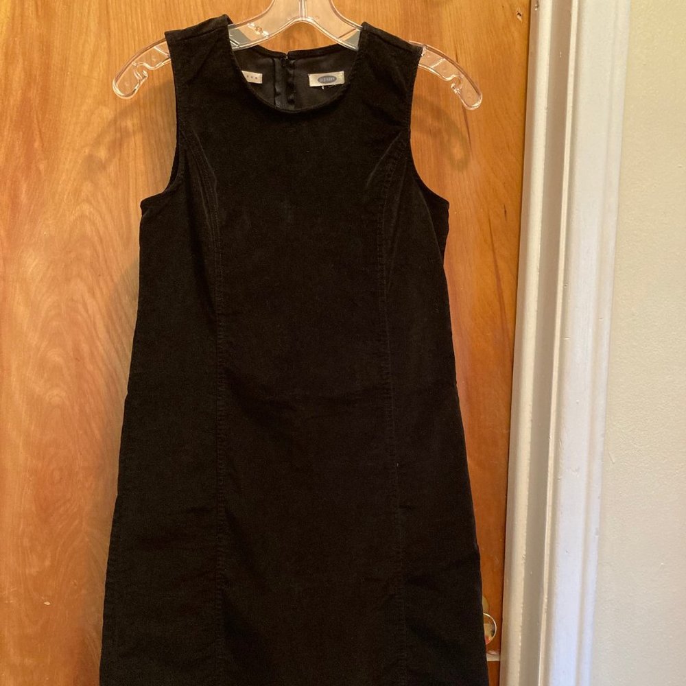 Black Velvet Mod Sheath Dress
